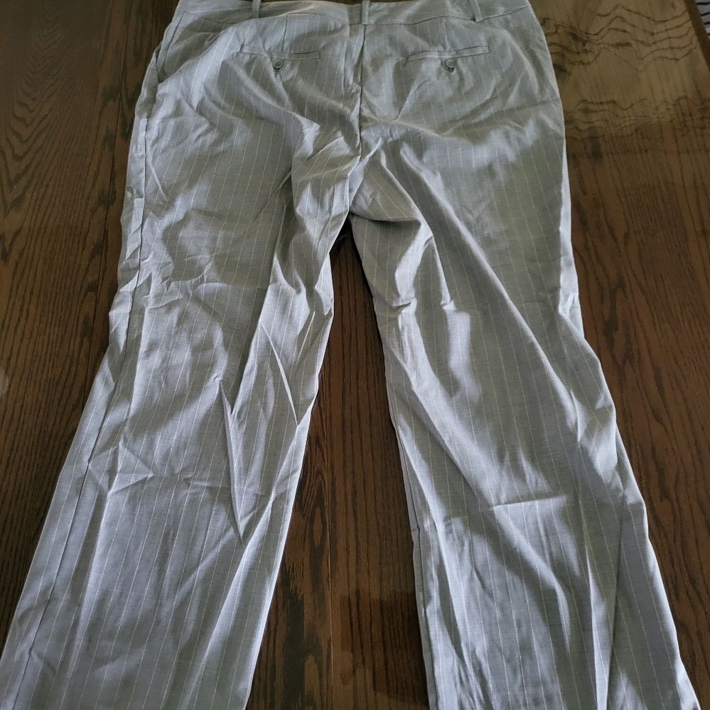 Plus Striped Dress Pant